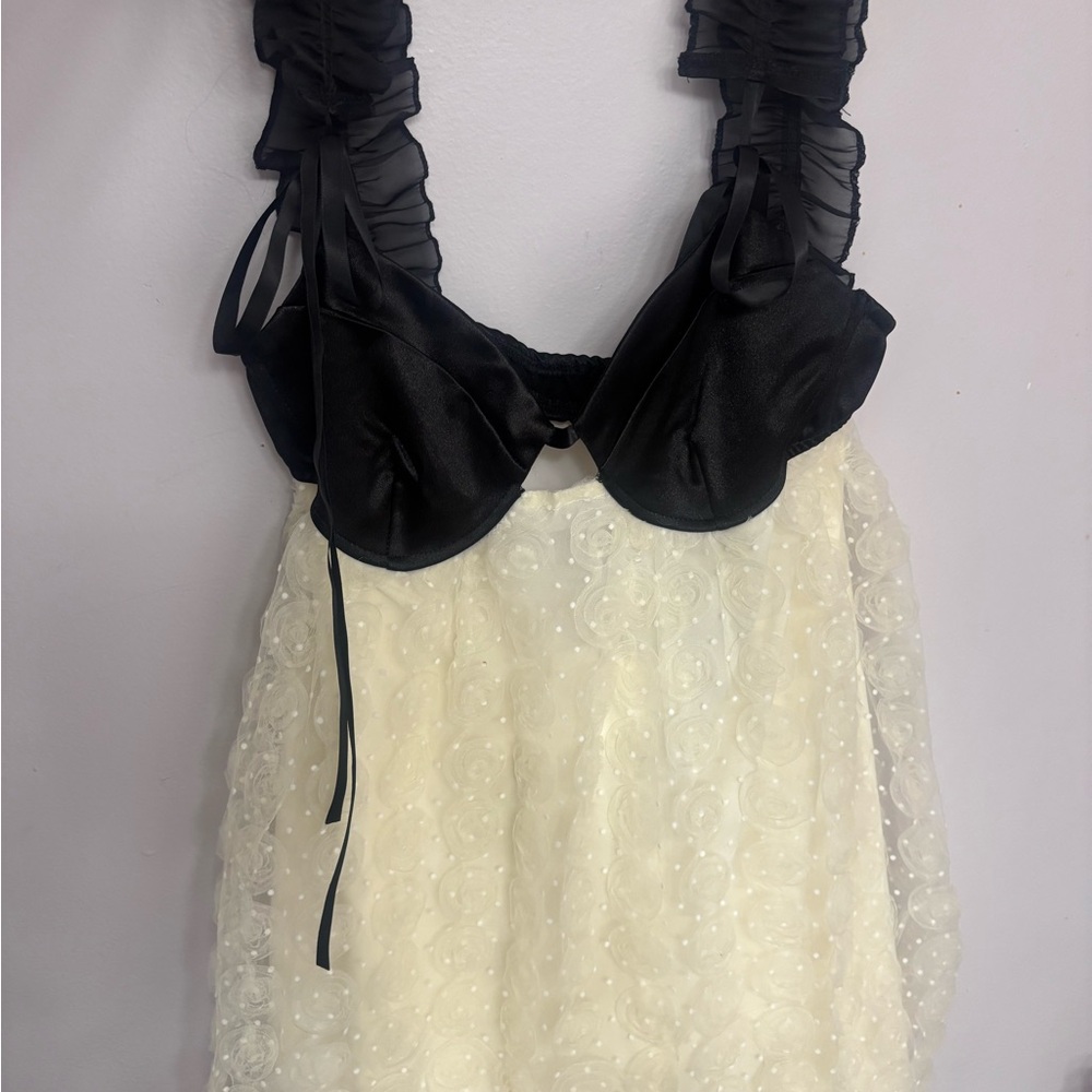 Black and White For Love and Lemons inspired  Dress